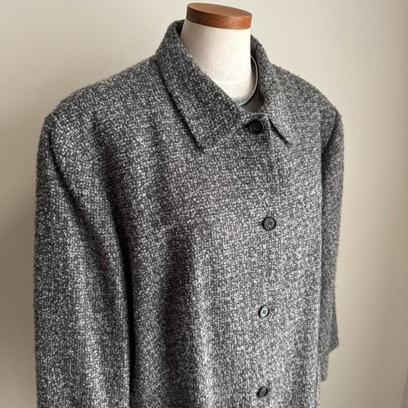 90s Silk Blend Chore Coat Jacket - Picture 6 of 7